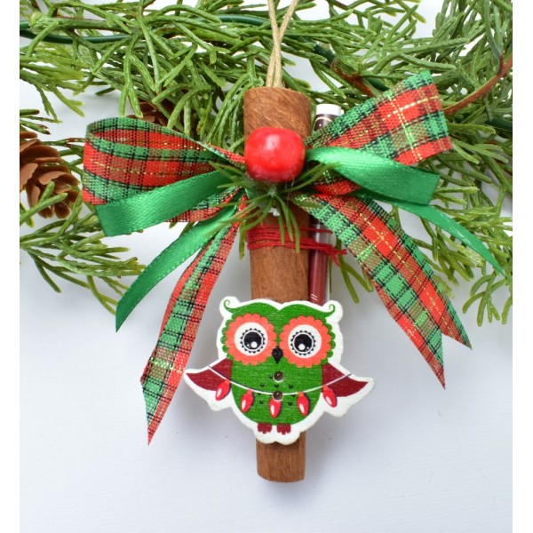 Коледна играчка с канела и късмет