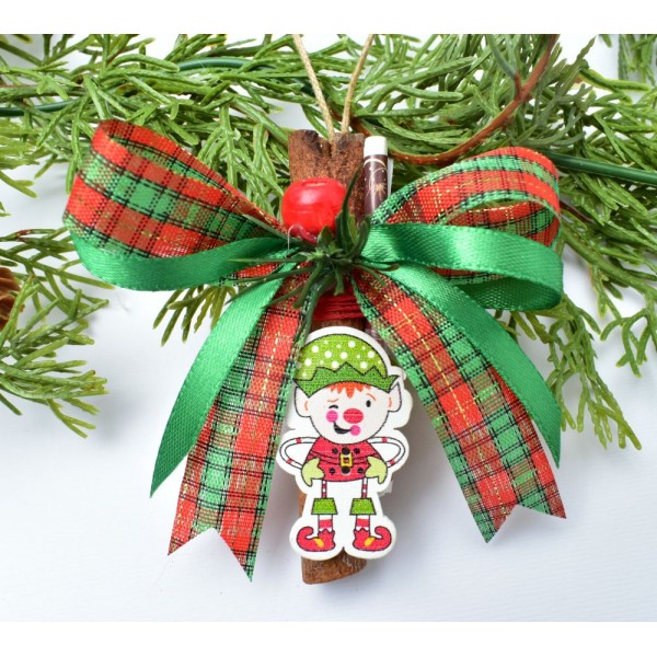 Коледна играчка с канела и късмет