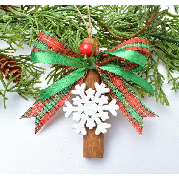 Коледна играчка с канела и късмет